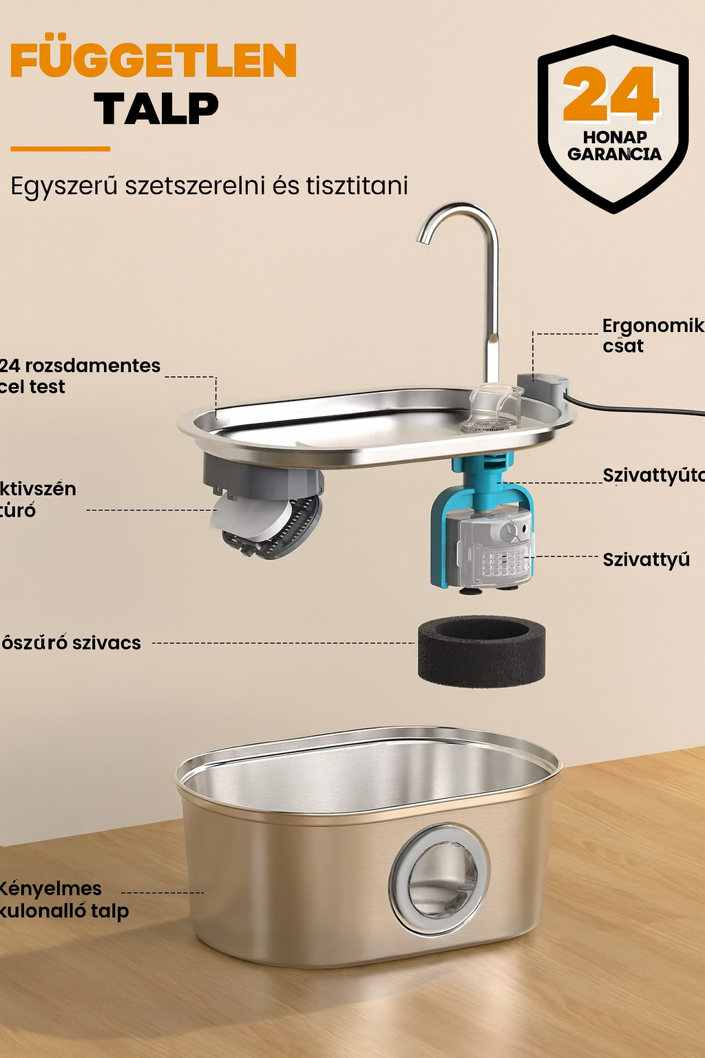 A macskád végre eleget fog inni 💧 – automata itató szökőkút