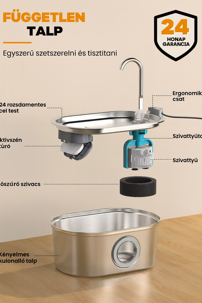 A macskád végre eleget fog inni 💧 – automata itató szökőkút